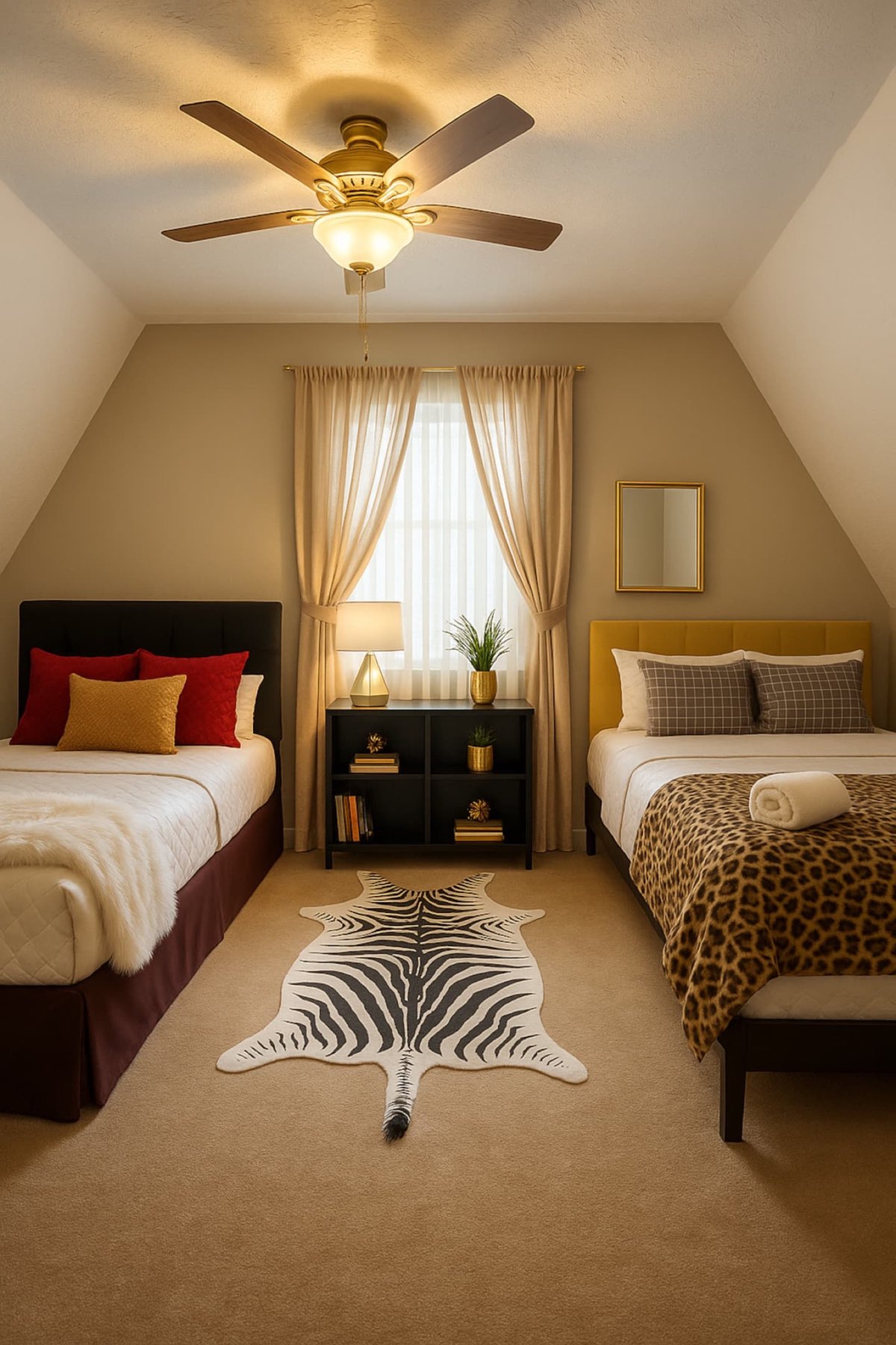 Family bedroom that helps Zen Country sleep up to 16 guests